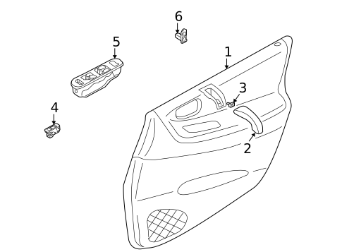 Interior Trim - Front Door for 2004 Suzuki Aerio #0