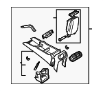 955553211015Q2 - Body: Console Assembly for Porsche: Cayenne Image