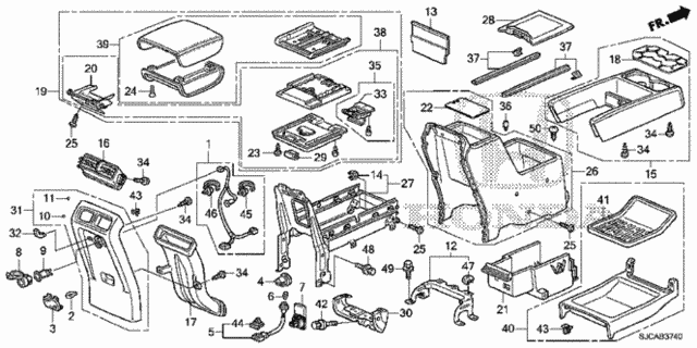 Console for 2014 Honda Ridgeline #0