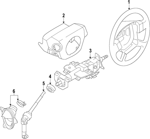 Steering Column for 2013 INFINITI JX35 #0
