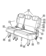 1CF561DSAA - Interior Trim: Rear Seat Complete for Mopar Image image