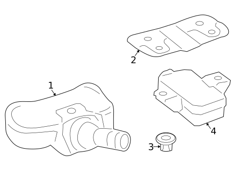 TIRE PRESSURE MONITOR COMPONENTS for 2007 Mercedes-Benz CLK350 #0