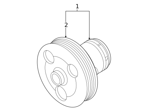 Water Pump & Related Components for 2009 Volkswagen Rabbit #2