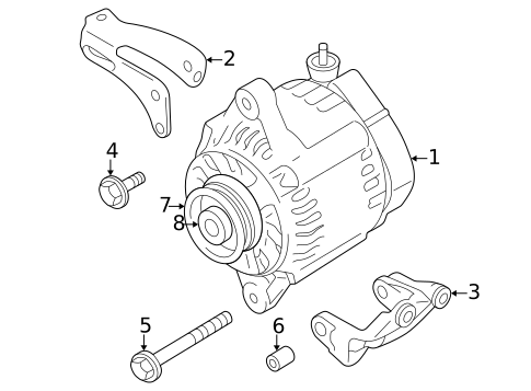 Alternator for 1999 Suzuki Grand Vitara #1