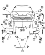 5161539AB - Electrical: Headlamp, Left for Mopar Image