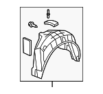 74550SJAA01 - Body: Splash Shield for Acura: RL Image