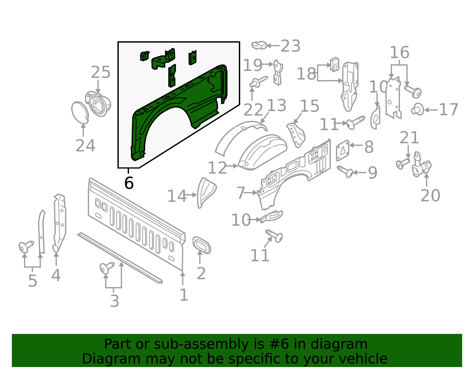 Genuine OEM Ford Part - Truck Bed Panel FL3Z-9527840-D | Genuine OEM ...