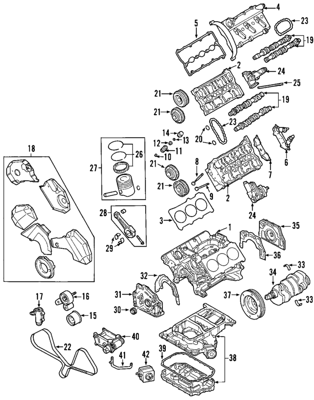 58109633 - Engine: Engine Valve Spring for Audi Image