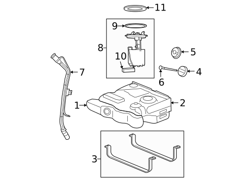 Fuel System Components for 2013 Dodge Grand Caravan #0