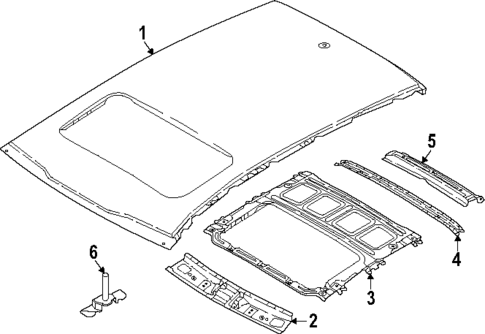 Roof & Components for 2023 Kia Niro EV #1