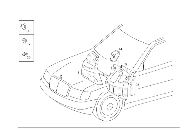 19880781 - Electrical System: Push Button for Mercedes-Benz: 190, 190D, 190E, 200D, 300CE, 300D, 300E, 300SE, 300SEL, 300SL, 300TD, 300TE, 500SL, 560SEC, 560SEL, 600SL Image image