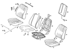 2019104030 - Front Seats: Seat Cushion for Mercedes-Benz: 190, 190D, 190E Image
