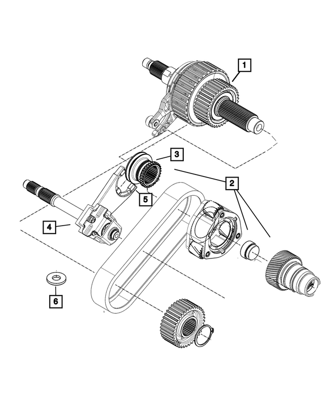 68545449AA - Transfer Case and Power Transfer Unit: Drive Sprocket for Mopar Image