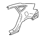 4646TP6A92ZZ - : Quarter Panel for Honda: Accord Crosstour, Crosstour Image