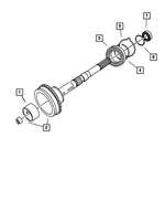 5003232AA - Automatic Transmission 4 Speed: Output Shaft for Mopar Image