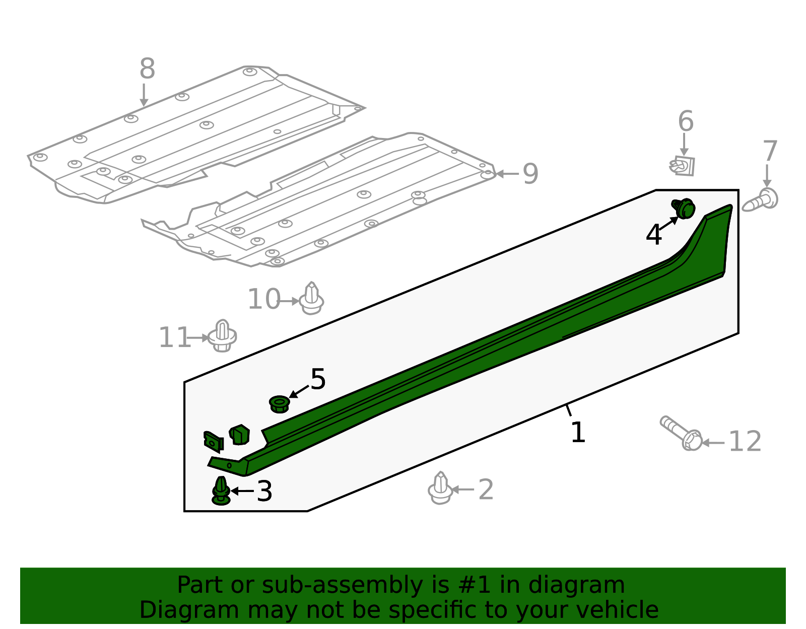 2018-2020 Acura RLX Rocker Panel Guard 71850-TY2-A51ZA | OEM Parts