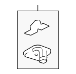 8A8Z7404132AB - Body: Retainer for FORD Image