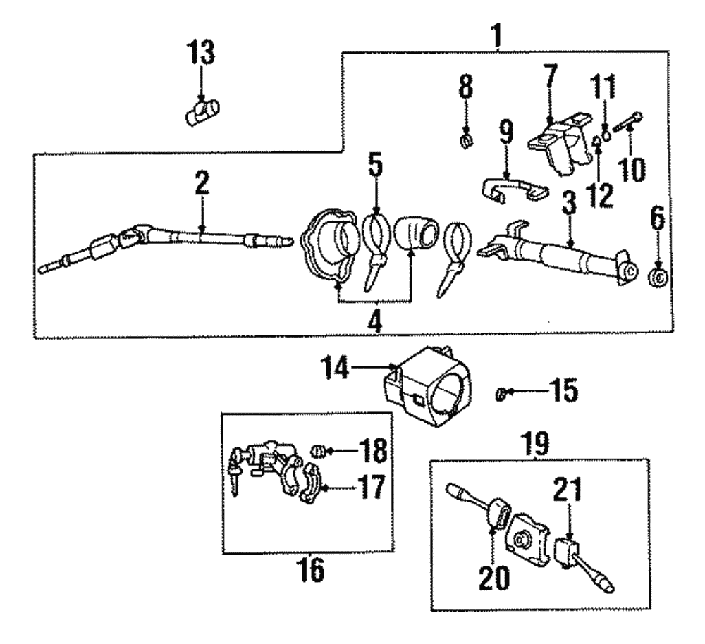 48750-70F00 - Ignition Switch 1994-1998 Nissan 240SX