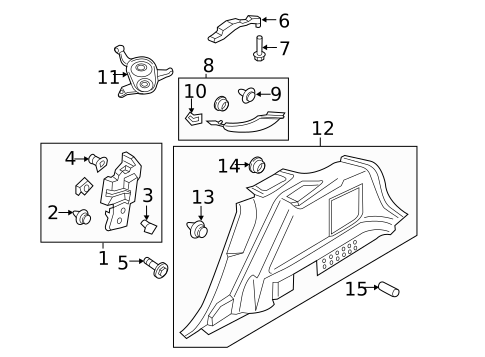 Interior Trim - Quarter Panels for 2018 Lincoln MKX #0
