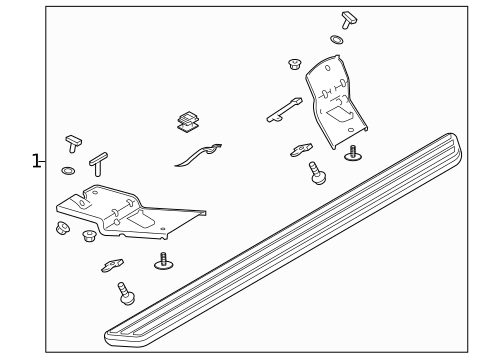 Running Board for 2018 Ford Explorer #1