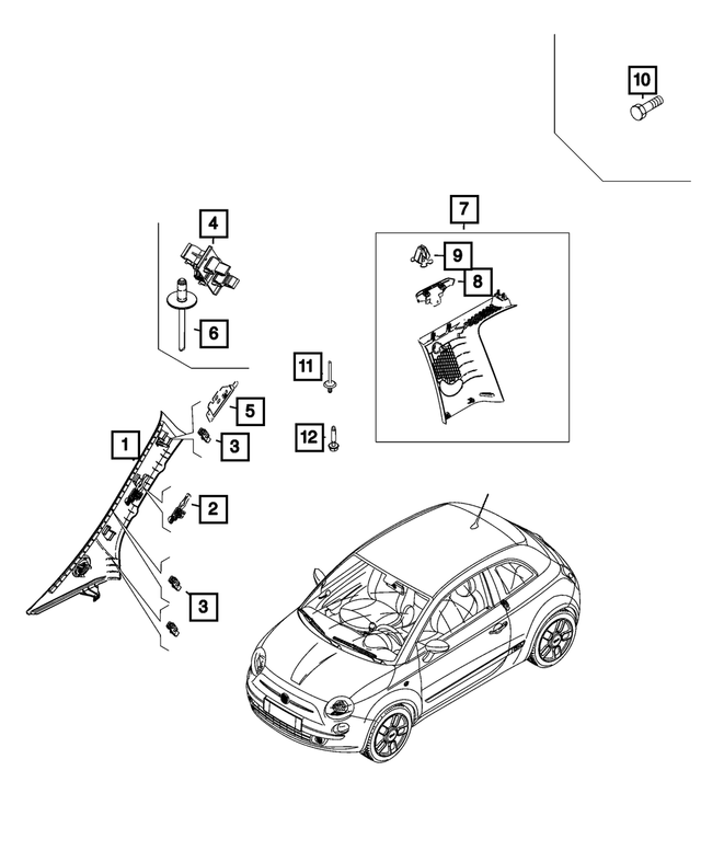 68655609AA - : Pop Rivet for Mopar Image