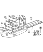 RR28WL8AA - Interior Trim: Seat Anchor Escutcheon, Outboard for Mopar Image