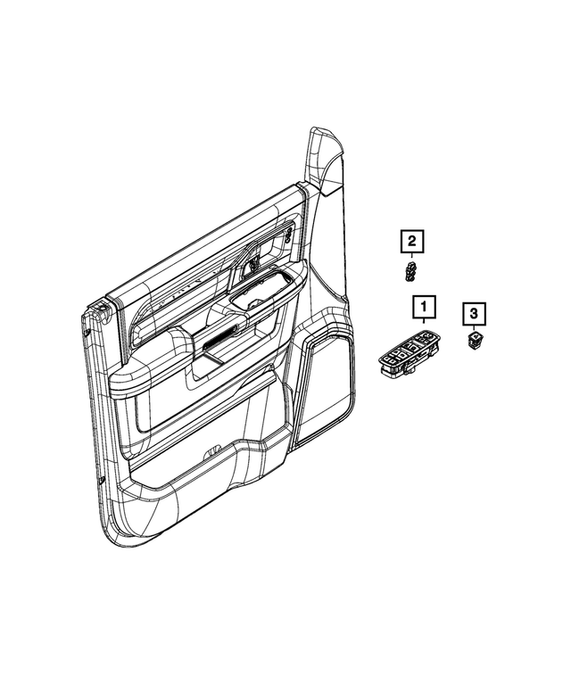 « 68590240AA – Electrical : Porte Avant Commutateur Et Encadrement, Côté Gauche pour Mopar Image »