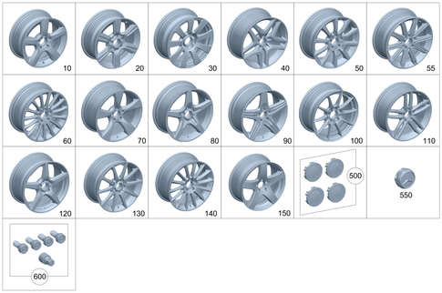 Wheels and Accessories for 2008 Mercedes-Benz SLK 55 AMG&reg; #0