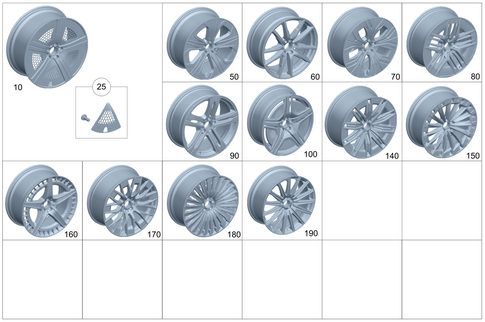 Wheels for 2025 Mercedes-Benz EQE 500 SUV #0