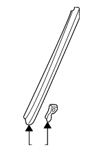 73152S5PA01 - Body: Reveal Molding for Honda: Civic Image