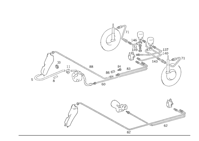 1249974882 - Springs, Suspension and Hydraulics: Hose for Mercedes-Benz Image image
