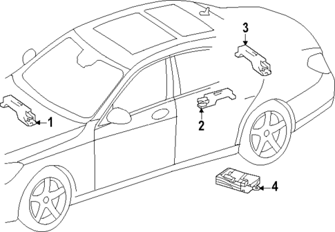 Keyless Entry Components for 2025 Mercedes-Benz EQE AMG #0