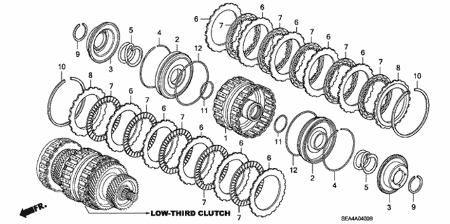 AT Clutch (Low-Third) (1) for 2004 Acura TSX #0