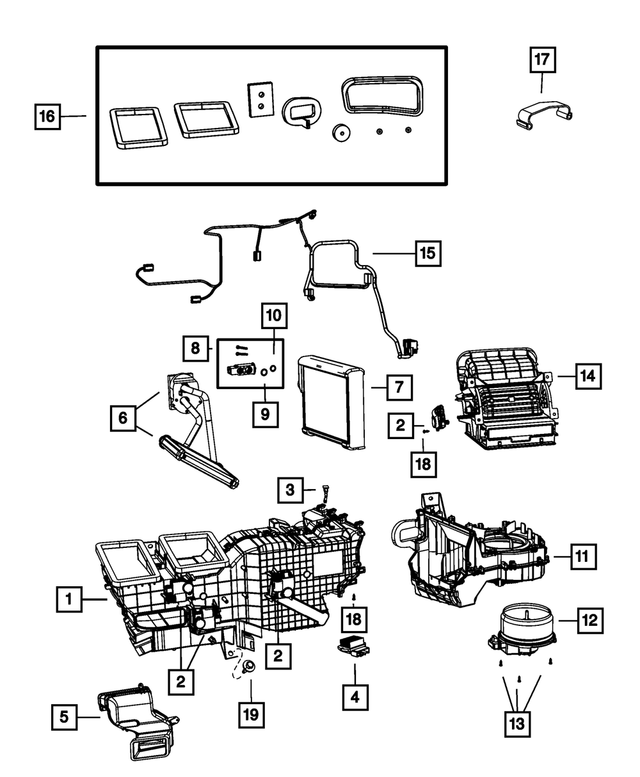 68048891AB - : Distribution Housing for Mopar Image
