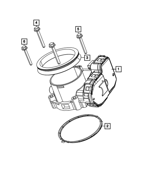 Throttle Body for 2008 Dodge Ram 1500 #0