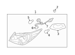 1864305009L - Electrical: Brake Light Bulb for Hyundai Image
