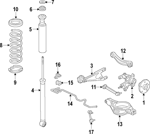 Rear Suspension for 2016 Scion tC #0