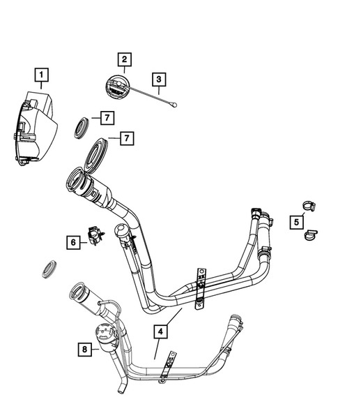 Fuel Tank Filler Tube for 2009 Jeep Liberty #0