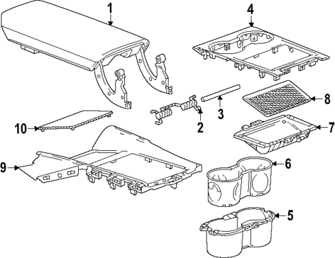 Center Console for 2024 Chevrolet Blazer EV #1