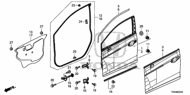 Front Door Panels for 2012 Honda Civic #0
