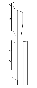 3W1Z19E572BA - HVAC: Side Seal for Ford: Crown Victoria | Lincoln: Town Car Image