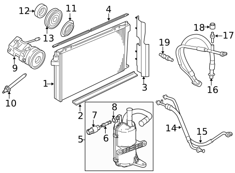 A/C Clutch & Compressor for 2011 Ford Crown Victoria #0