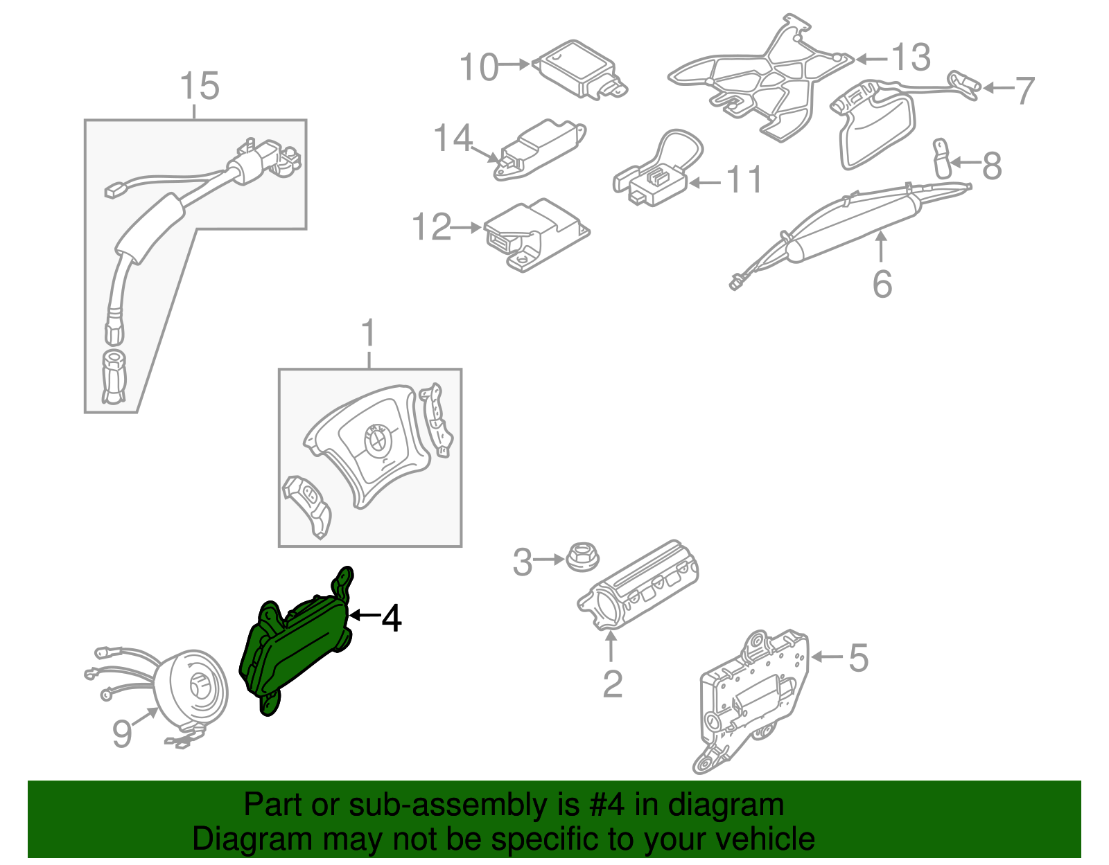 Side Air Bag - BMW (72128268331)