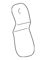 72128227993 - Electrical: Head Air Bag Bracket for BMW: 525i, 528i, 530i, 540i, M5 Image