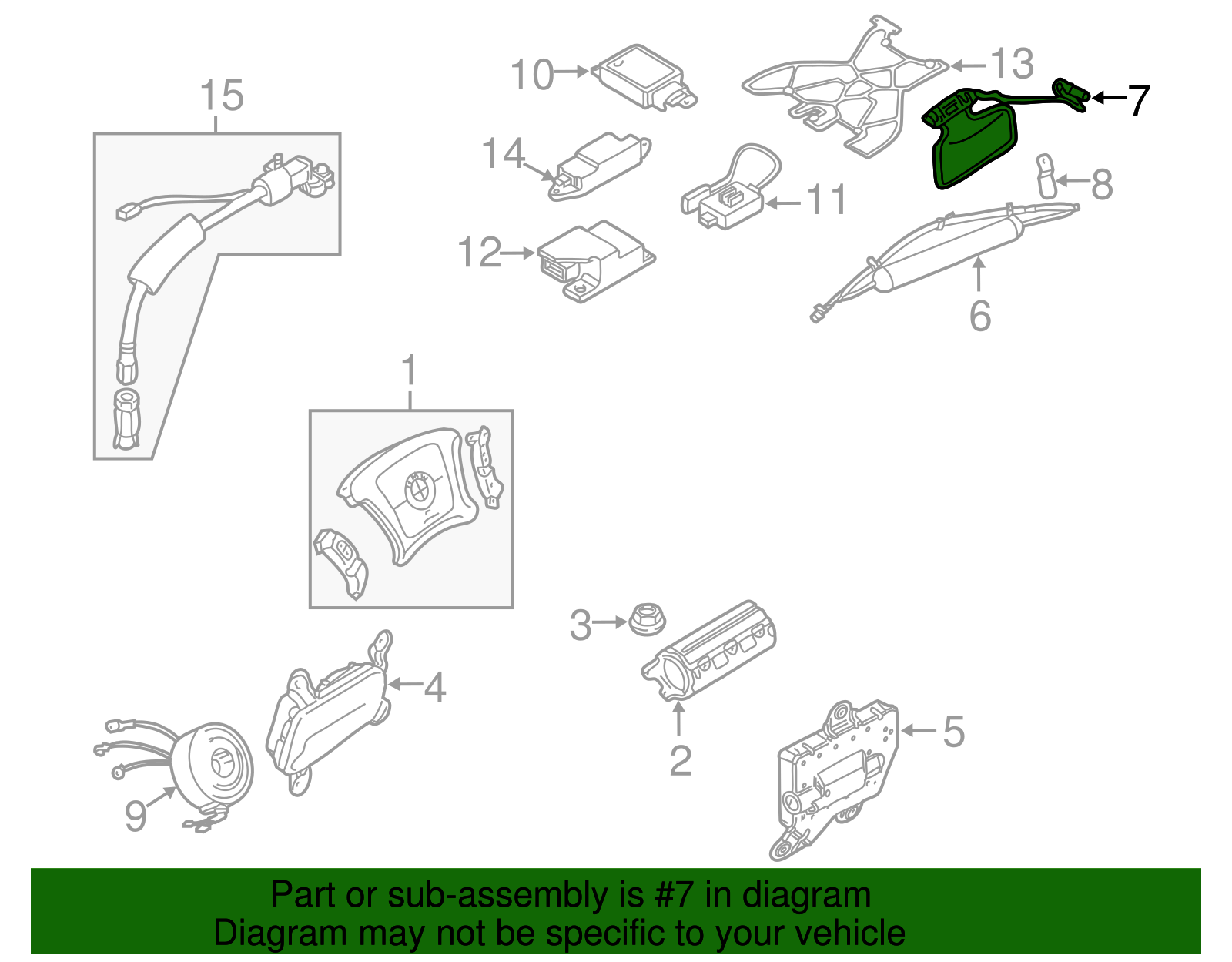 Side Impact Inflator Module - BMW (72-12-7-000-641)