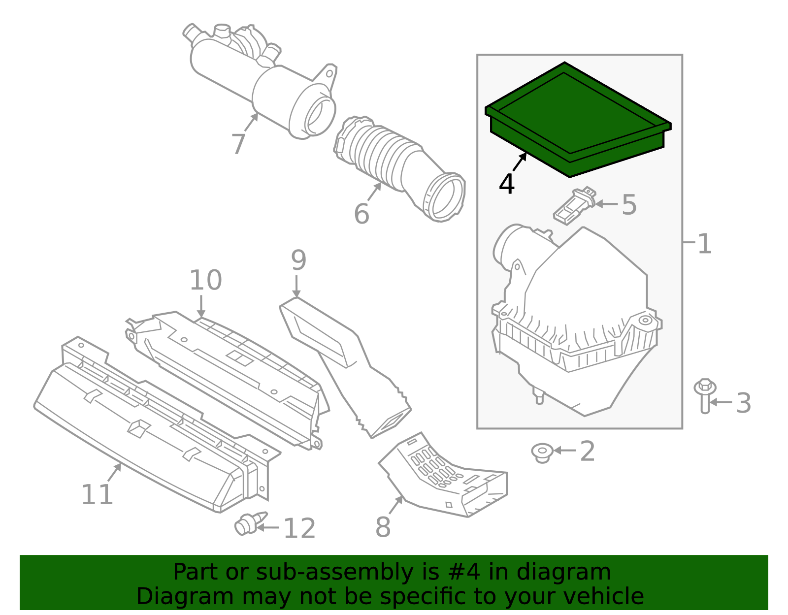Genuine OEM Air Filter Part# 113123480 Fits 2018-2024 Land Rover Range ...