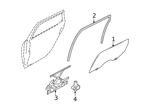 Rear Door for 2010 INFINITI M45 #0
