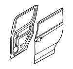 KT1Z1724623M - Body: Door Shell for Ford Image
