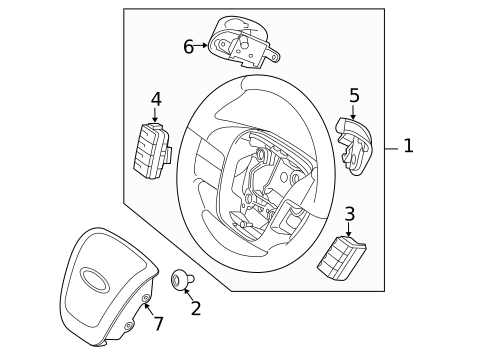 Steering Wheel & Trim for 2012 Ford Taurus #0