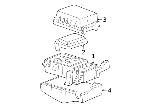 Electrical Components for 2000 Toyota Land Cruiser #0